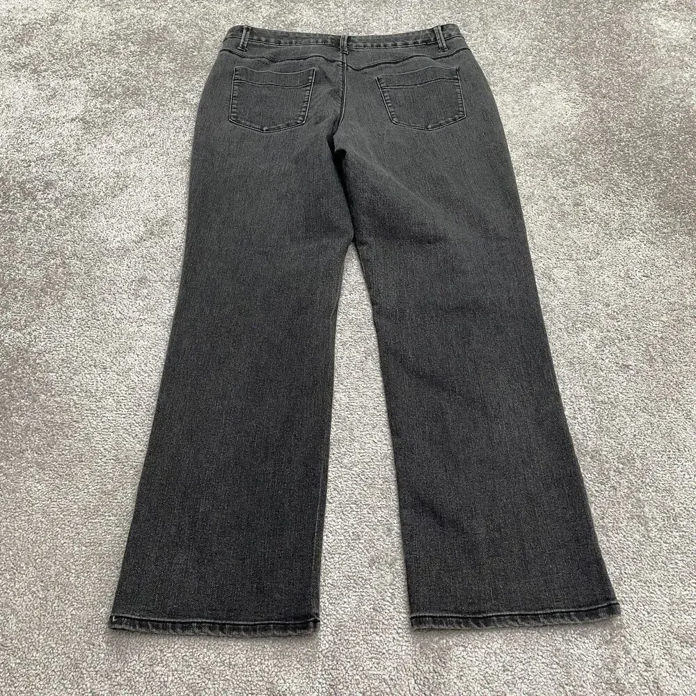 Coldwater Creek Women's Black Wide-Leg Jeans